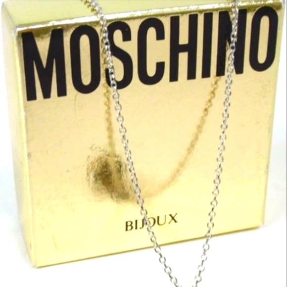 MOSCHINO Vintage silver Necklace 925 Bijoux - Picture 2 of 7